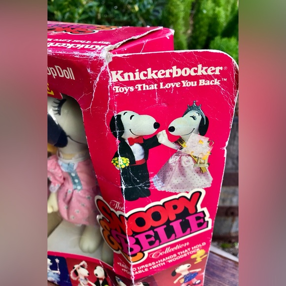 Vintage 1965 KNICKERBOCKER Snoopy Belle Poseable Figure Doll Accessory Woodstock - Picture 8 of 11